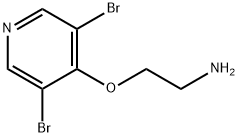 2-(3,5-dibromopyridin-4-yloxy)ethanamine Structure