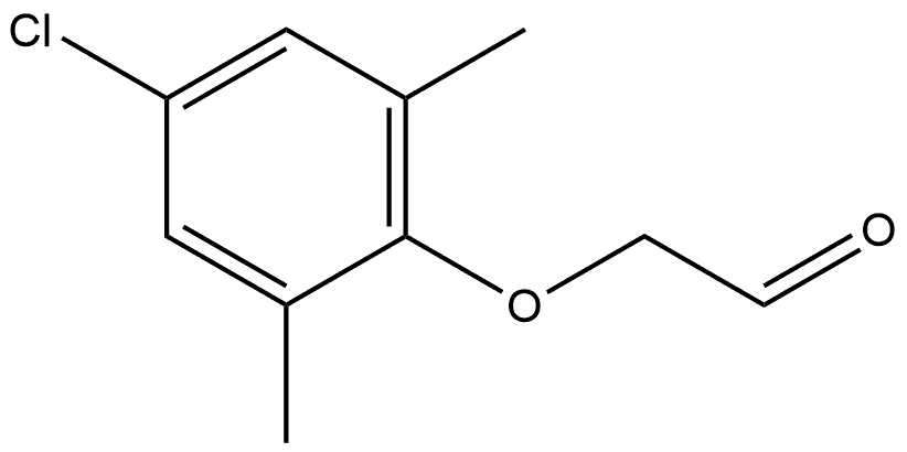 Acetaldehyde, 2-(4-chloro-2,6-dimethylphenoxy)- Structure