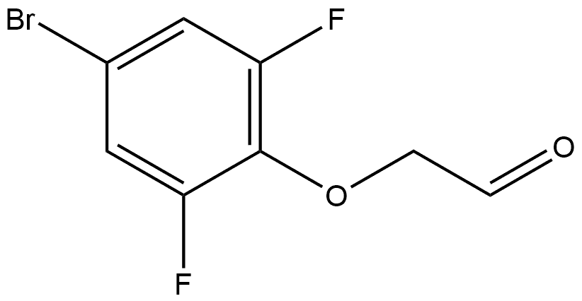 2-(4-Bromo-2,6-difluorophenoxy)acetaldehyde Structure