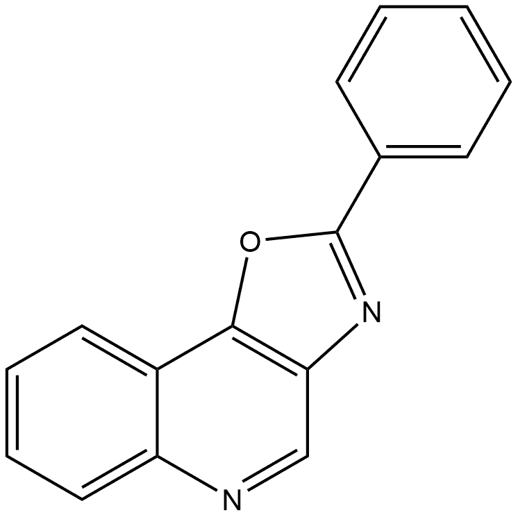 2-phenylquinolino<3,4-d>oxazole Structure