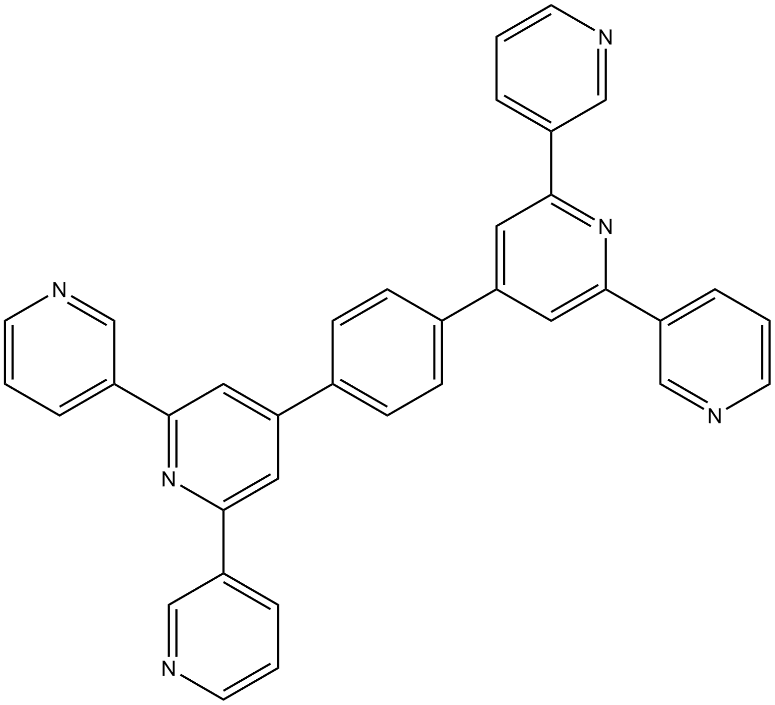 1,3-Bis(3,2’:6’,3”-terpyridin-4’-yl)benzene Structure