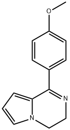 Pyrrolo[1,2-a]pyrazine, 3,4-dihydro-1-(4-methoxyphenyl)- 구조식 이미지