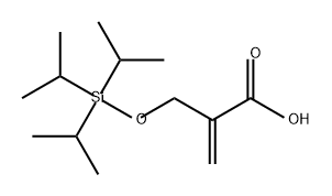 2-Propenoic acid, 2-[[[tris(1-methylethyl)silyl]oxy]methyl]- 구조식 이미지