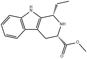 (1S,3S)-Methyl 1-ethyl-2,3,4,9-tetrahydro-1H-pyrido[3,4-b]indole-3-carboxylate Structure