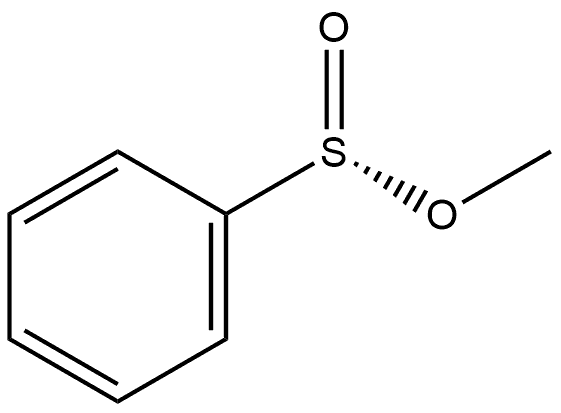Benzenesulfinic acid, methyl ester, [S(R)]- 구조식 이미지