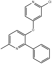 Pyridine, 3-[(2-chloro-4-pyridinyl)oxy]-6-methyl-2-phenyl- Structure