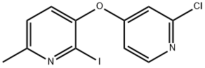 Pyridine, 3-[(2-chloro-4-pyridinyl)oxy]-2-iodo-6-methyl- Structure
