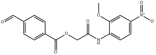 [(2-methoxy-4-nitrophenyl)carbamoyl]methyl 4-formylbenzoate Structure