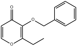 4H-Pyran-4-one, 2-ethyl-3-(phenylmethoxy)- Structure