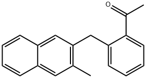 1-(2-((3-Methylnaphthalen-2-yl)methyl)phenyl)ethanone 구조식 이미지