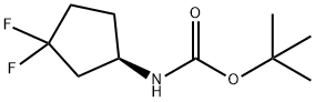 (R)-tert-butyl 3,3-difluorocyclopentylcarbamate Structure