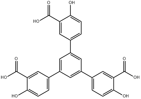 [1,1':3',1''-Terphenyl]-3,3''-dicarboxylic acid, 5'-(3-carboxy-4-hydroxyphenyl)-4,4''-dihydroxy- 구조식 이미지