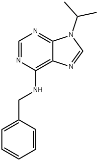 9H-Purin-6-amine, 9-(1-methylethyl)-N-(phenylmethyl)- Structure