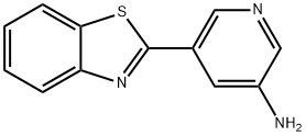 3-Pyridinamine, 5-(2-benzothiazolyl)- Structure