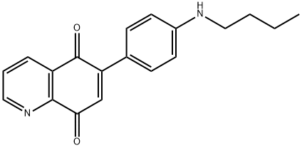 6-(4-(Butylamino)phenyl)quinoline-5,8-dione Structure