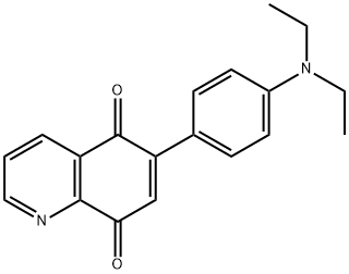 6-(4-(Diethylamino)phenyl)quinoline-5,8-dione Structure