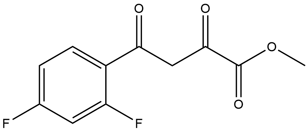 Methyl 4-(2,4-Difluorophenyl)-2,4-dioxobutanoate 구조식 이미지