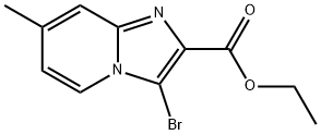 Imidazo[1,2-a]pyridine-2-carboxylic acid, 3-bromo-7-methyl-, ethyl ester Structure