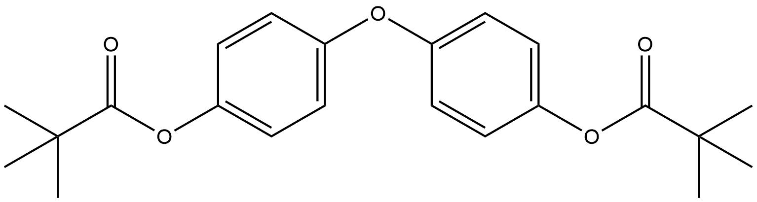 Propanoic acid, 2,2-dimethyl-, oxydi-4,1-phenylene ester Structure