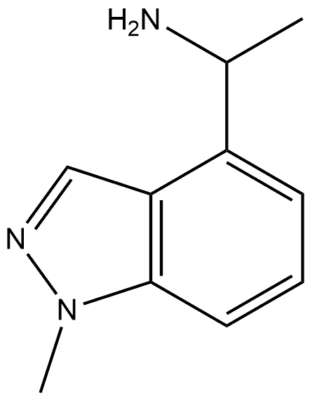 1H-Indazole-4-methanamine, α,1-dimethyl- Structure