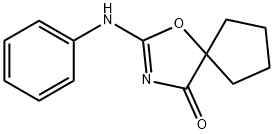 2-(Phenylamino)-1-oxa-3-azaspiro[4.4]non-2-en-4-one 구조식 이미지