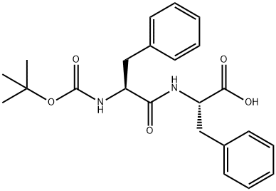 2-[[2-[(2-Methylpropan-2-yl)oxycarbonylamino]-3-phenylpropanoyl]amino]-3-phenylpropanoic acid Structure