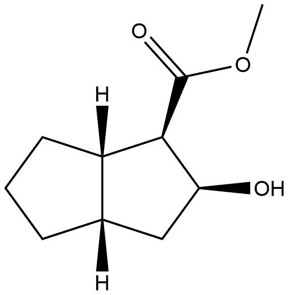 methyl (1S,2R,3aR,6aR)-2-hydroxy-octahydropentalene-1-carboxylate Structure