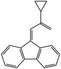 9H-Fluorene, 9-(2-cyclopropyl-2-propen-1-ylidene)- Structure