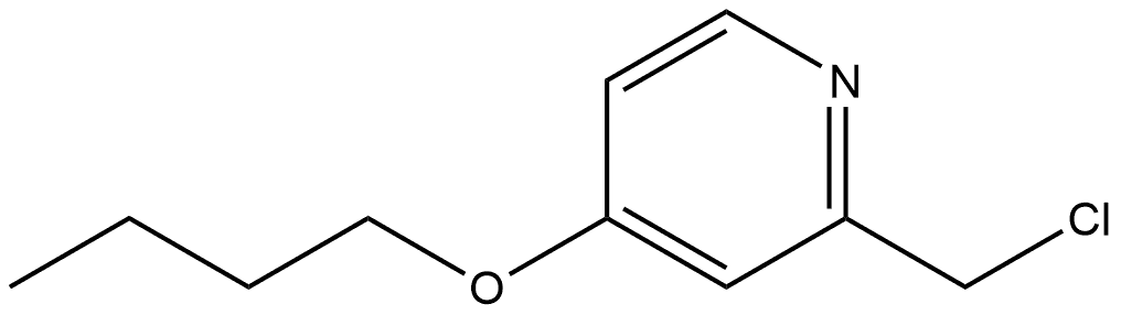 4-Butoxy-2-(chloromethyl)pyridine Structure