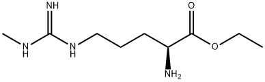 L-Ornithine, N5-[imino(methylamino)methyl]-, ethyl ester Structure