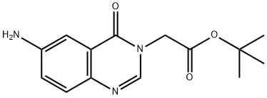 tert-butyl 2-(6-amino-4-oxo-3,4-dihydroquinazolin-3-yl)acetate Structure