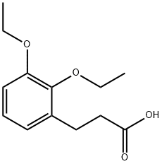 2,3-Diethoxyphenylpropanoic acid Structure