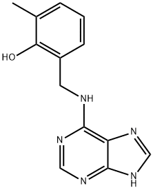 6-(2-hydroxy-3-methylbenzylamino)purine Structure