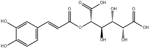 D-Galactaric acid, 5-[(2E)-3-(3,4-dihydroxyphenyl)-2-propenoate] Structure