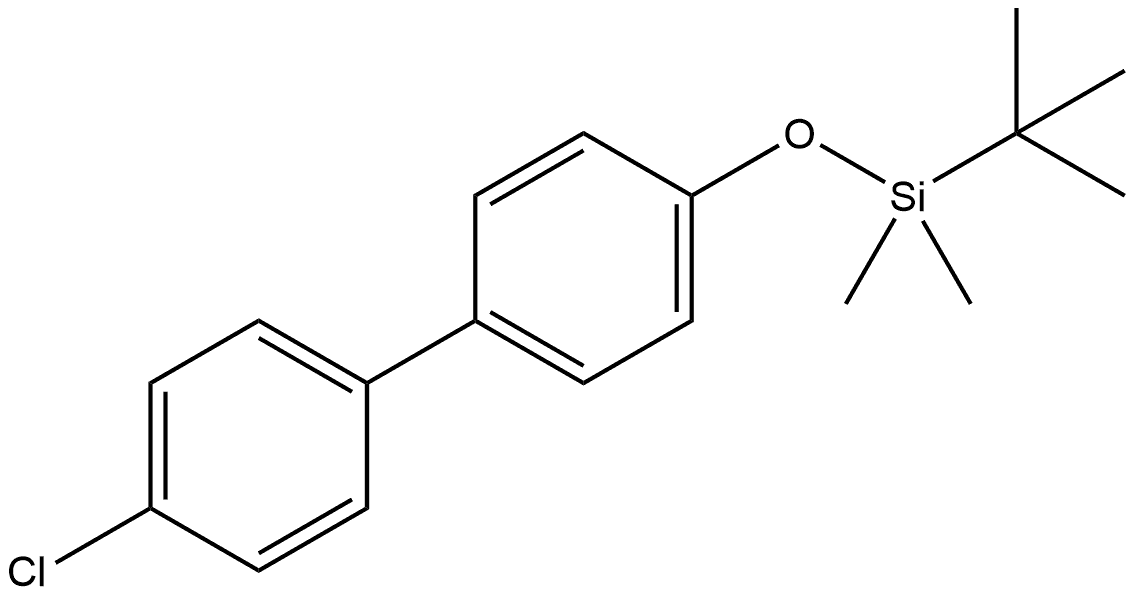 4-Chloro-4'-[[(1,1-dimethylethyl)dimethylsilyl]oxy]-1,1'-biphenyl Structure