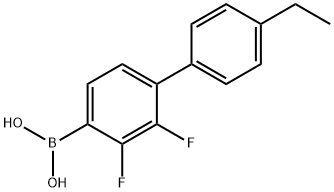 Boronic acid, B-(4'-ethyl-2,3-difluoro[1,1'-biphenyl]-4-yl)- Structure