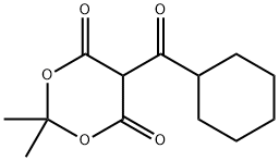 1,3-Dioxane-4,6-dione, 5-(cyclohexylcarbonyl)-2,2-dimethyl- 구조식 이미지