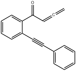 2,3-Butadien-1-one, 1-[2-(2-phenylethynyl)phenyl]- Structure