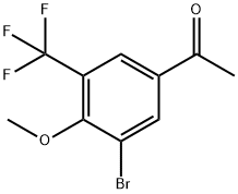 3'-Bromo-4'-methoxy-5'-(trifluoromethyl)acetophenone Structure