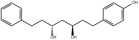 (3R,5R)-1-(4-Hydroxyphenyl)-7-phenylheptane-3,5-diol Structure