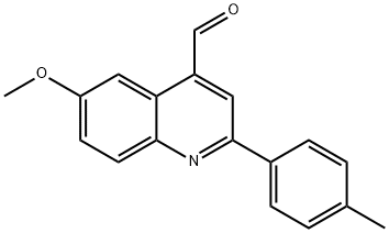 6-Methoxy-2-(p-tolyl)quinoline-4-carbaldehyde 구조식 이미지