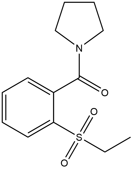 2-(Ethylsulfonyl)phenyl]-1-pyrrolidinylmethanone Structure