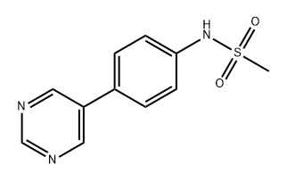 Methanesulfonamide, N-[4-(5-pyrimidinyl)phenyl]- Structure