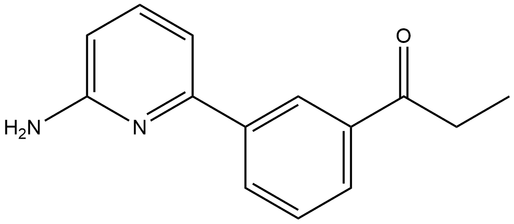 1-[3-(6-Amino-2-pyridinyl)phenyl]-1-propanone Structure