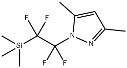 3,5-dimethyl-1-(1,1,2,2-tetrafluoro-2-(trimethylsilyl)ethyl)-1H-pyrazole Structure