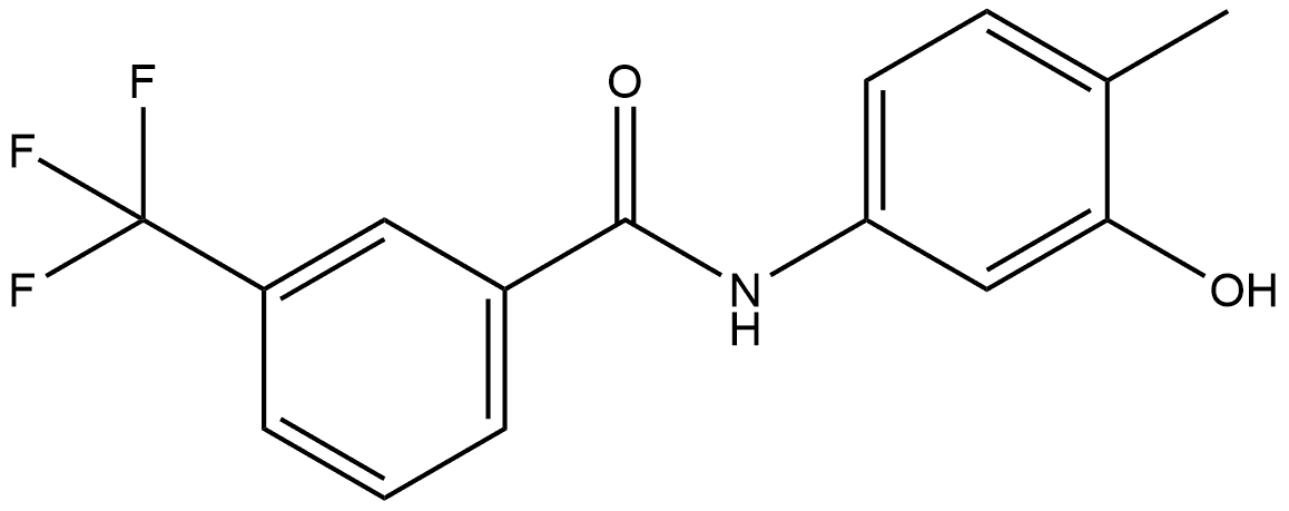 N-(3-Hydroxy-4-methylphenyl)-3-(trifluoromethyl)benzamide Structure