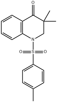 4(1H)-Quinolinone, 2,3-dihydro-3,3-dimethyl-1-[(4-methylphenyl)sulfonyl]- Structure