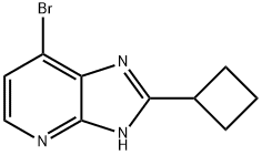 7-Bromo-2-cyclobutyl-3H-imidazo[4,5-b]pyridine Structure