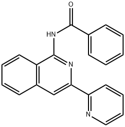 Benzamide, N-[3-(2-pyridinyl)-1-isoquinolinyl]- 구조식 이미지