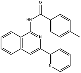 4-Methyl-N-(3-(pyridin-2-yl)isoquinolin-1-yl)benzamide Structure